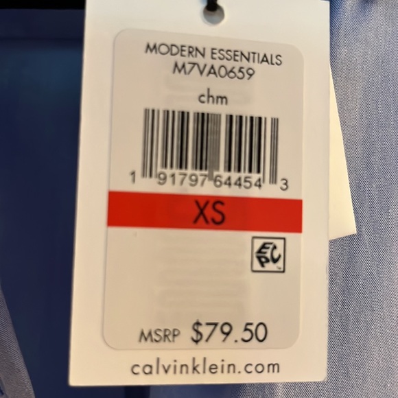 Womens CK long sleeve button down shirt-Size XSmall - Picture 5 of 5